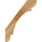 Ekena Millwork 4"W x 24"D x 32"H Olympic Rough Sawn Knee Brace, Western Red Cedar BRC04X24X32OLY00RWR - alternate 4